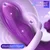 SuperLove Triple Action G-Spot & Clitoral Strong Tapping Vibrator with App Purple