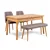HANAH HOME Trpezarijski set Santiago Atlantice Soho Grey