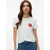 VERO MODA Majica  rdeča / bela