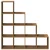 Pregrada/regal za knjige 4 razina hrast 131,5x29x131,5cm drveni