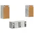 Set TV komoda Zidne 2 pcs Betonski sivi Konstruirano drvo