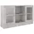 Vitrina siva boja betona 120 x 30,5 x 70 cm konstruirano drvo