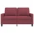 Vidaxl Dvosed vinsko rdeč 120 cm blago