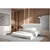 Livetastic OBLAZINJENA POSTELJA 181 cm  x 201 cm , les, kovina, tekstil bela