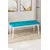 Hanah Home klupa Pera Bench, 105 cm, tirkizna / bela