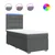 vidaXL Box spring postelja z vzmetnico temno siva 100x200 cm blago