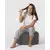 Atelier del Sofa Lazy bag Round Pouf Fume, Sivi