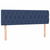 shumee Box spring postelja z vzmetnico modra 160x200 cm blago