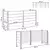 Ograda za kante za smeće Smeđa 237 x 85 x 115 cm Aluminij i WPC
