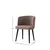 Hanah Home Set trpezarijskih stolica Soft 4111 V4, 4 komada, Smeđe boje