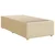 Vidaxl Box spring postelja z vzmetnico krem 80x200 cm blago