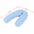 Jastuk za trudnice u obliku slova J 54 x (36 - 43) cm plavi
