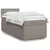 Vidaxl Box spring postelja z vzmetnico taupe 100x200 cm blago