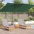 Suncobran Zelena 351 x 250 x 260 cm Poliester i aluminij
