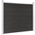 Panel za ogradu WPC 180 x 146 cm sivi