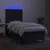 Krevet box spring s madracem LED crni 90x190 cm od tkanine