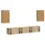 Set TV komoda Zidne 5 pcs Sonoma hrast Konstruirano drvo