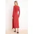 Trendyol Modest Ženska haljina Tctss26Eb00054, Crvena