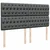 Vidaxl Box spring postelja z vzmetnico temno siva 200x200 cm blago