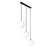BRILAGI - Luster na sajli PEBBLES 3xE27/40W/230V crna