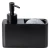 WENKO 55076100 - Dozator za sapun BLACK OUTDOOR KITCHEN 14,5x14,3 cm crna