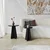 Hanah Home Set klub stolova Luna, 2 komada, Crni