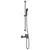 Set glave tuša Crna 150 cm Nehrđajući čelik