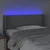 LED uzglavlje svjetlosivo 93x16x78/88 cm od tkanine