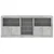 Komoda s LED svjetlima siva boja betona 181,5x37x67 cm