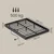 Songmics Posteljni okvir 200x180x26 cm siva