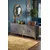 Hanah Home komoda Ilay 180, 180 cm, antracit / zlatna