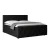 Livetastic BOXSPRING POSTELJA 180 cm  x 200 cm , leseni material črna