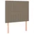 Vidaxl Box spring postelja z vzmetnico LED taupe 120x200 cm blago