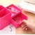 STONI ORGANIZER OD ABS PLASTIKE, 1 FIOKA, 3 ODELJKA - PINK