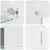 Set TV komoda FLORIN 3 pcs Visoki sjaj bijela Konstruirano drvo