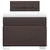 Vidaxl Box spring postelja z vzmetnico temno rjava 90x200 cm blago