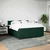 vidaXL Box spring postelja z vzmetnico temno zelena 180x200 cm žamet