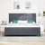 LED Box Spring Krevet Tamno siva 200 x 200 cm Baršun