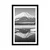 Plakat s paspartujem japonska gora Fuji v črnobeli varianti - 60x90 no frame