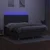 vidaXL Box spring postelja z vzmetnico LED temno siva 180x200 cm blago