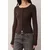 Trendyol Milla ženska bluza Twoaw26Bz00193, smeđa