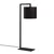 Opviq Stona lampa E27 Socket, Crna