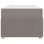Vidaxl Konstrukcija postelje Drugo Taupe 90 x 200 cm blago