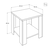 Hanah Home Klub sto Shp-550-Oo-1, 50x48x50 cm, Boje hrasta