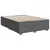 Vidaxl Box spring postelja z vzmetnico temno siva 160x200 cm blago