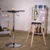 eoshop Barski stol, bela/bukev, EVANS