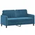 2-dijelni set sofa plavi baršunasti