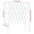 LED uzglavlje plavo 90x7x118/128 cm od tkanine