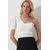 Trend Alacati Stili Ženska bluza kratkih rukava ALC-X11799, Bela