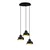 Opviq Luster Berceste-180BLACK-S2, 40 cm, 3xE27, Crni